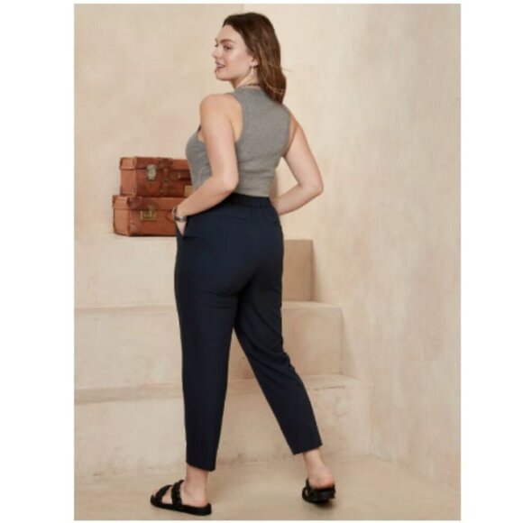 Banana Republic Black HAYDEN High Rise Tapered Size 2 Pants NWT #739750 RT$100 - Picture 6 of 7